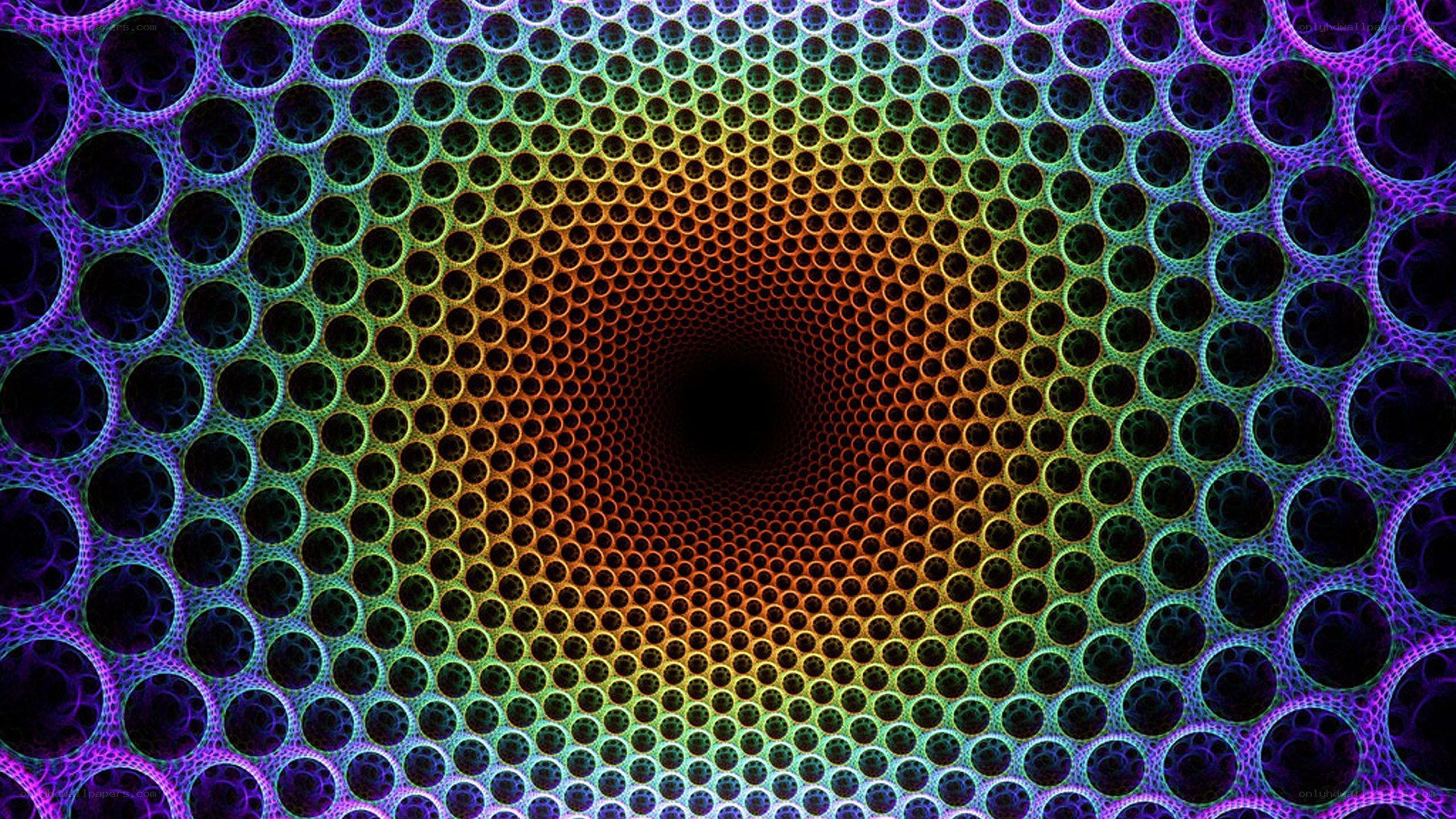 colorful tunnel pattern