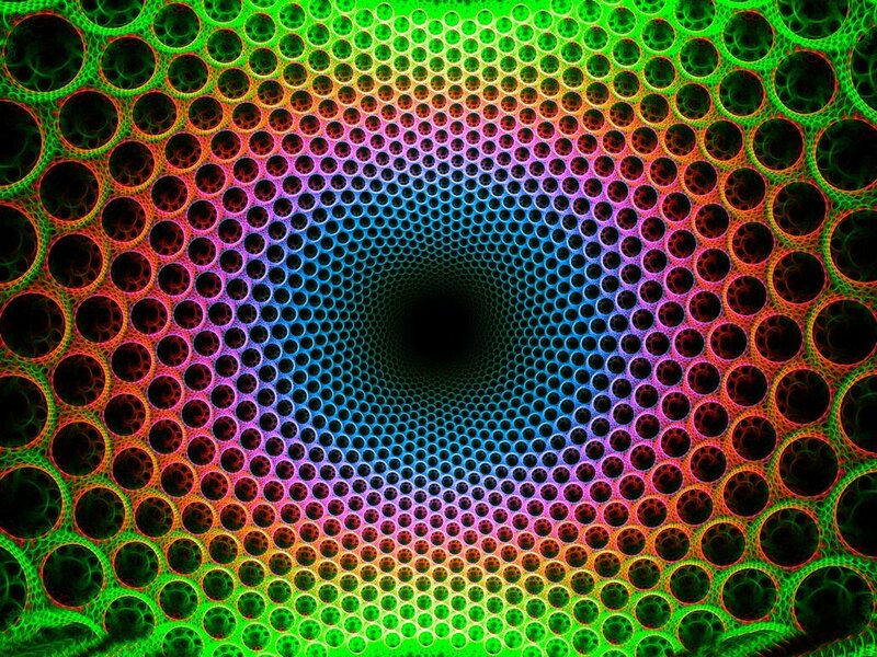 colorful tunnel pattern