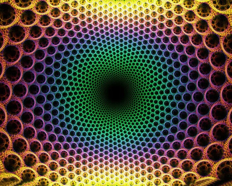 Colorful tunnel pattern