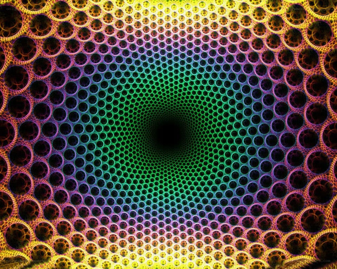 Colorful tunnel pattern