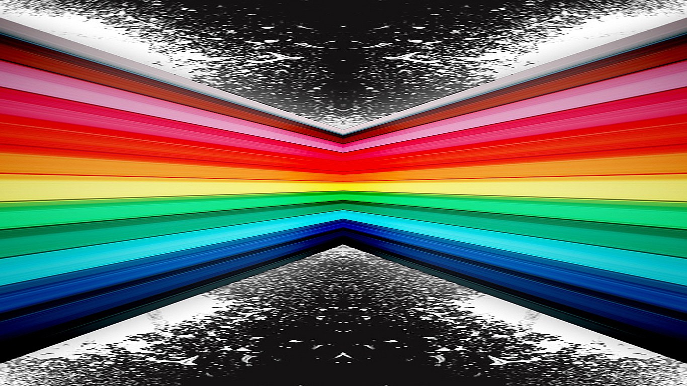 colorful tunnel perspective