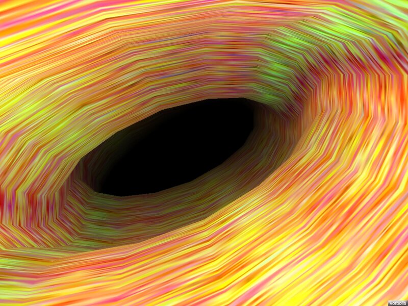 Colorful tunnel visualization