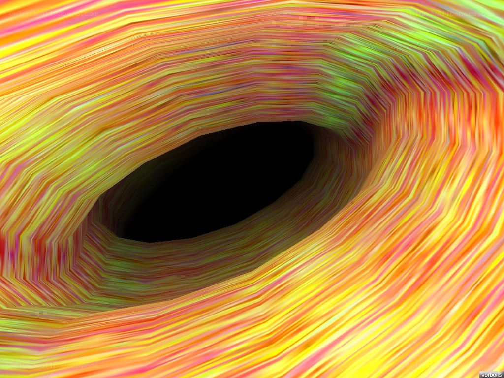 Colorful tunnel visualization