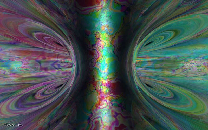 Colorful tunnel vortex