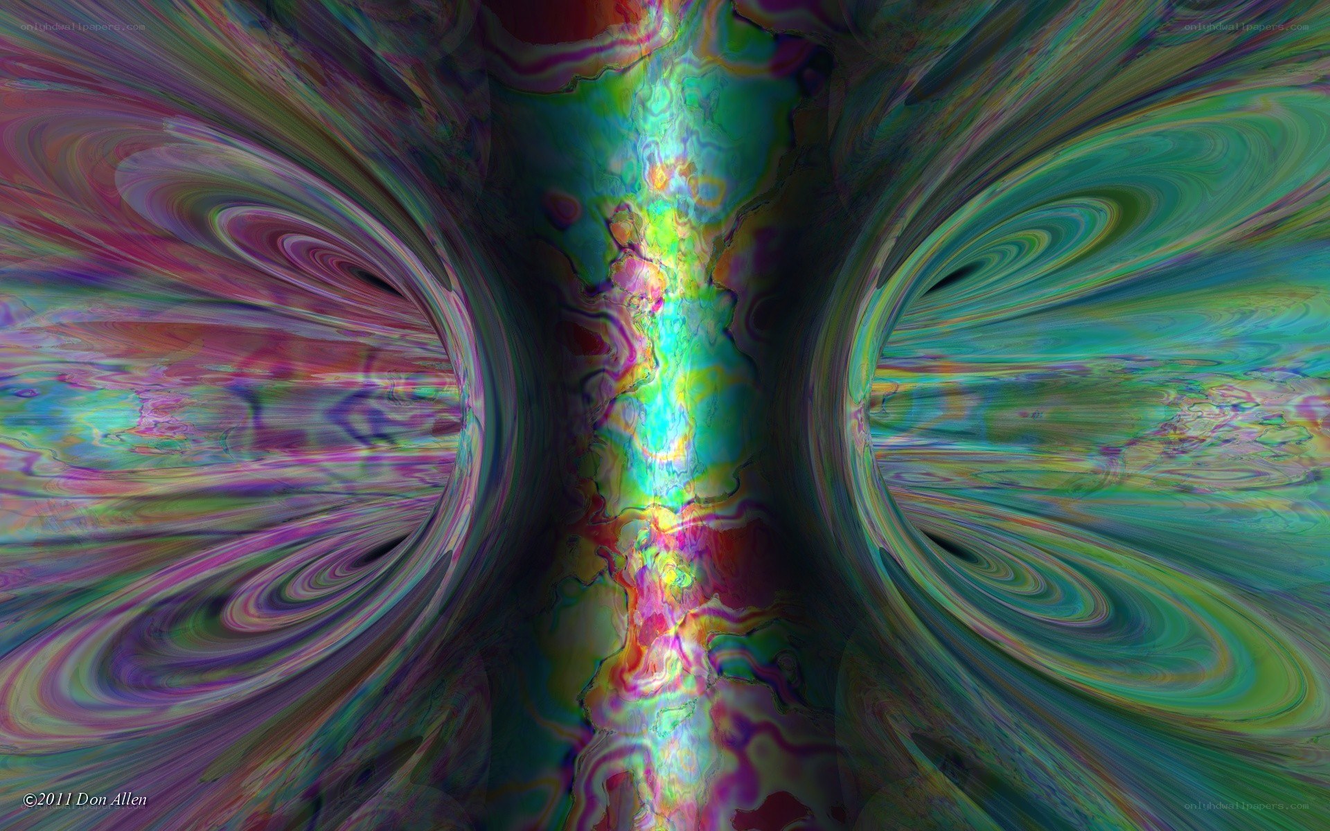 Colorful tunnel vortex
