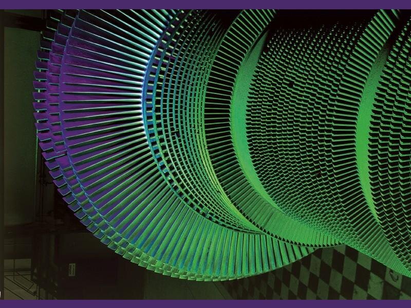Colorful turbine blades