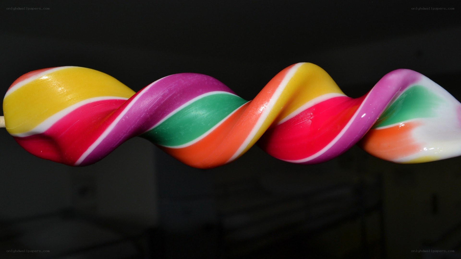 colorful twisted lollipop