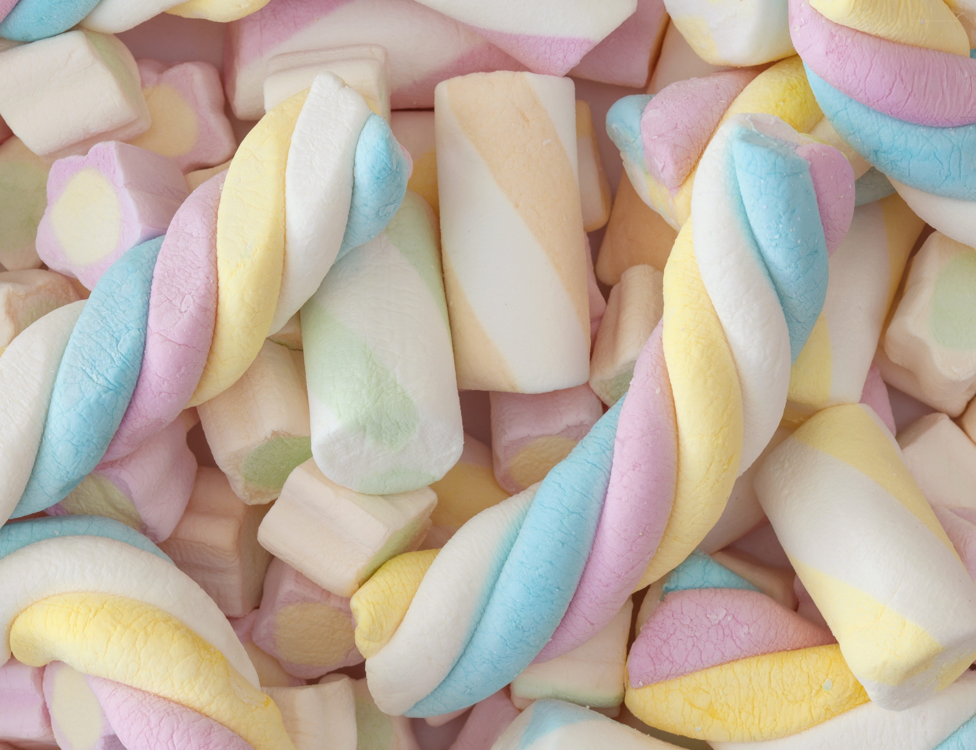 colorful twisted marshmallows