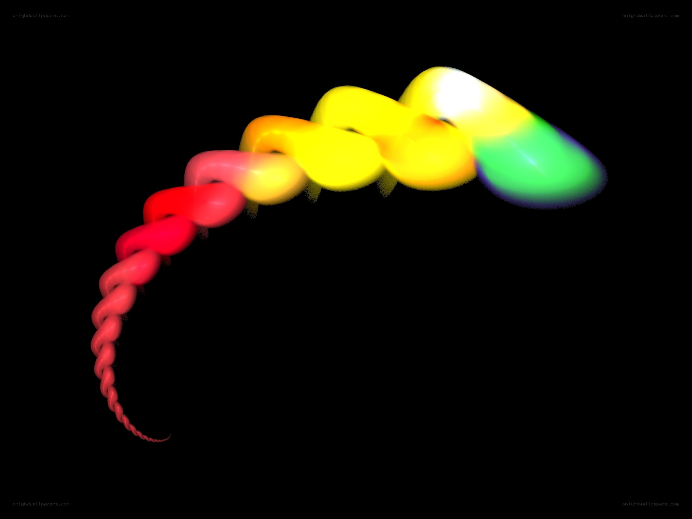 colorful twisted ribbon