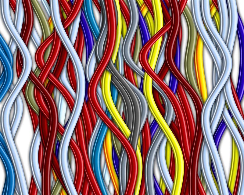 Colorful Twisted Wires