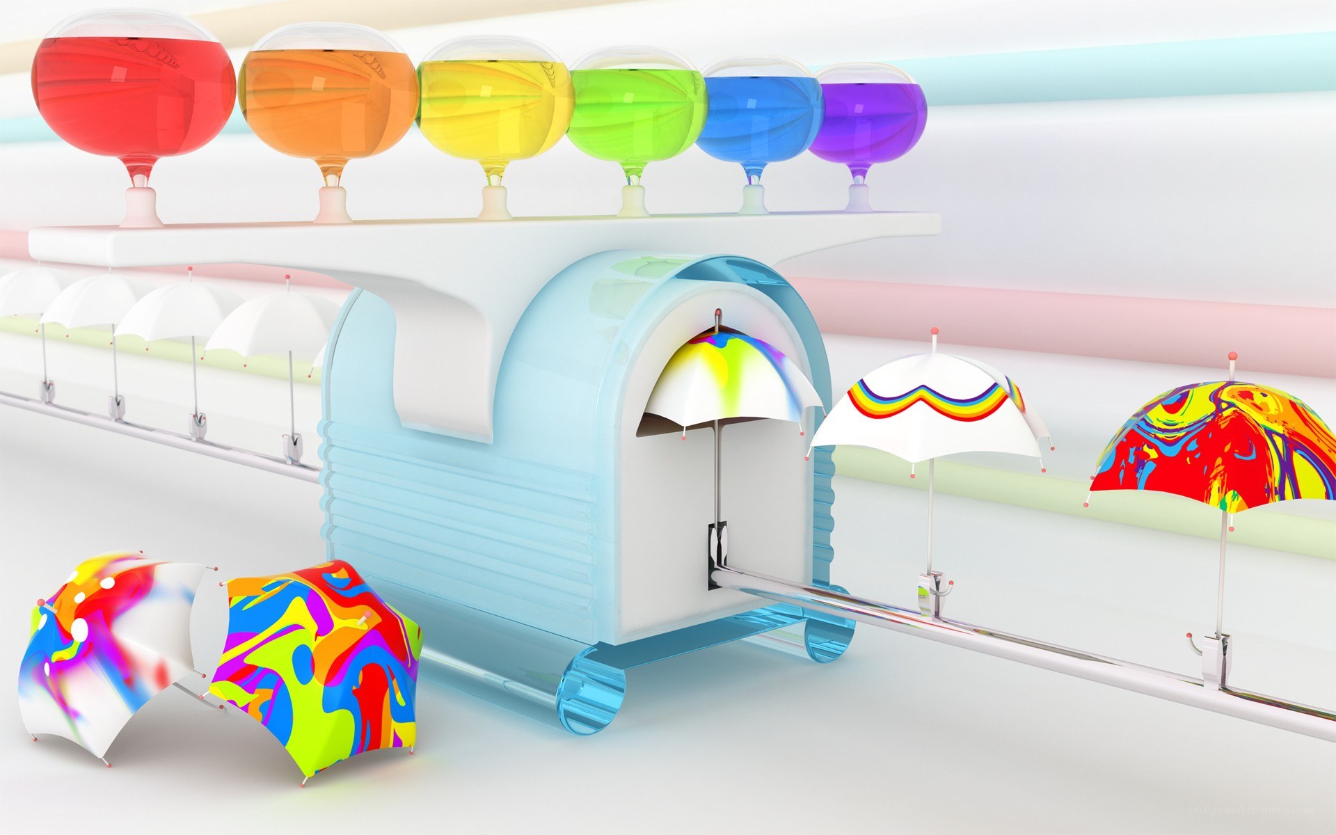 Colorful Umbrella Factory
