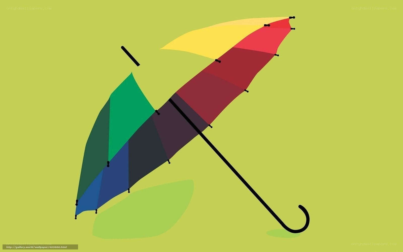 Colorful umbrella illustration