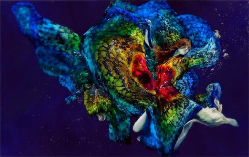 Colorful Underwater Figure