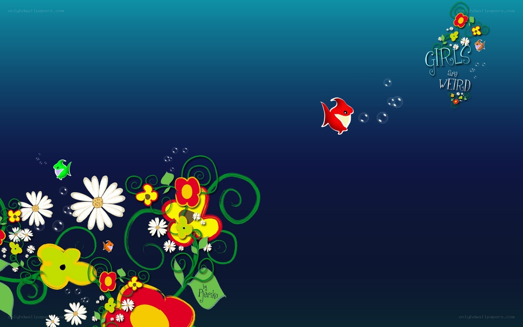 colorful underwater scene