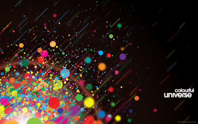 colorful universe abstract art