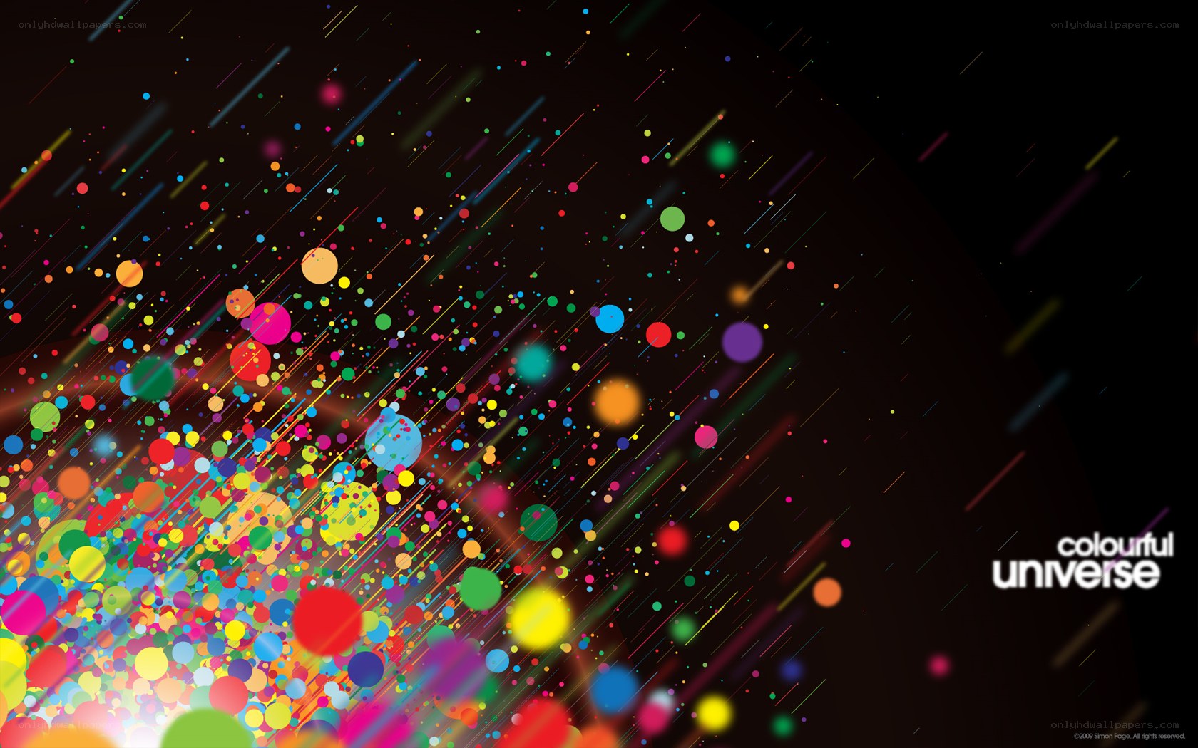 colorful universe abstract art