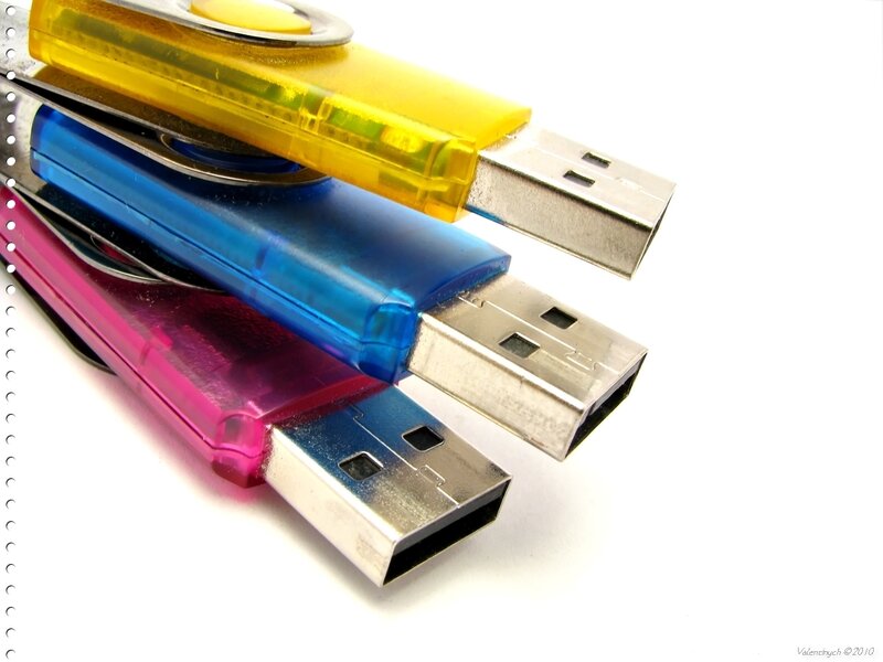 Colorful USB flash drives