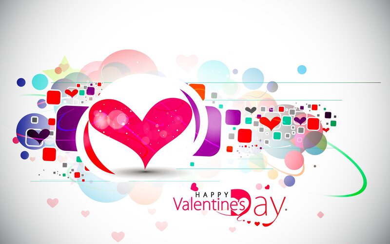 colorful valentine's day design