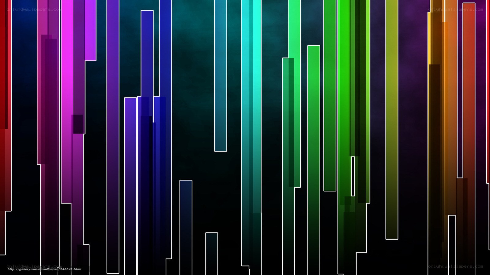 Colorful vertical bars abstract