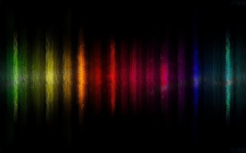 colorful vertical light streaks