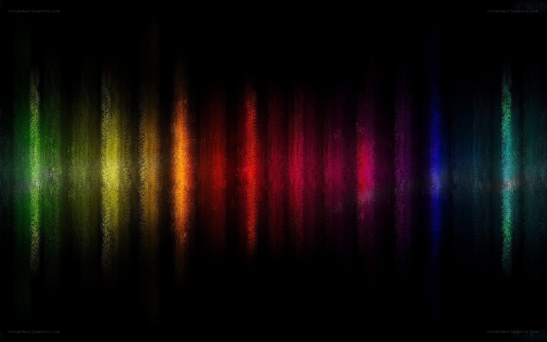 colorful vertical light streaks