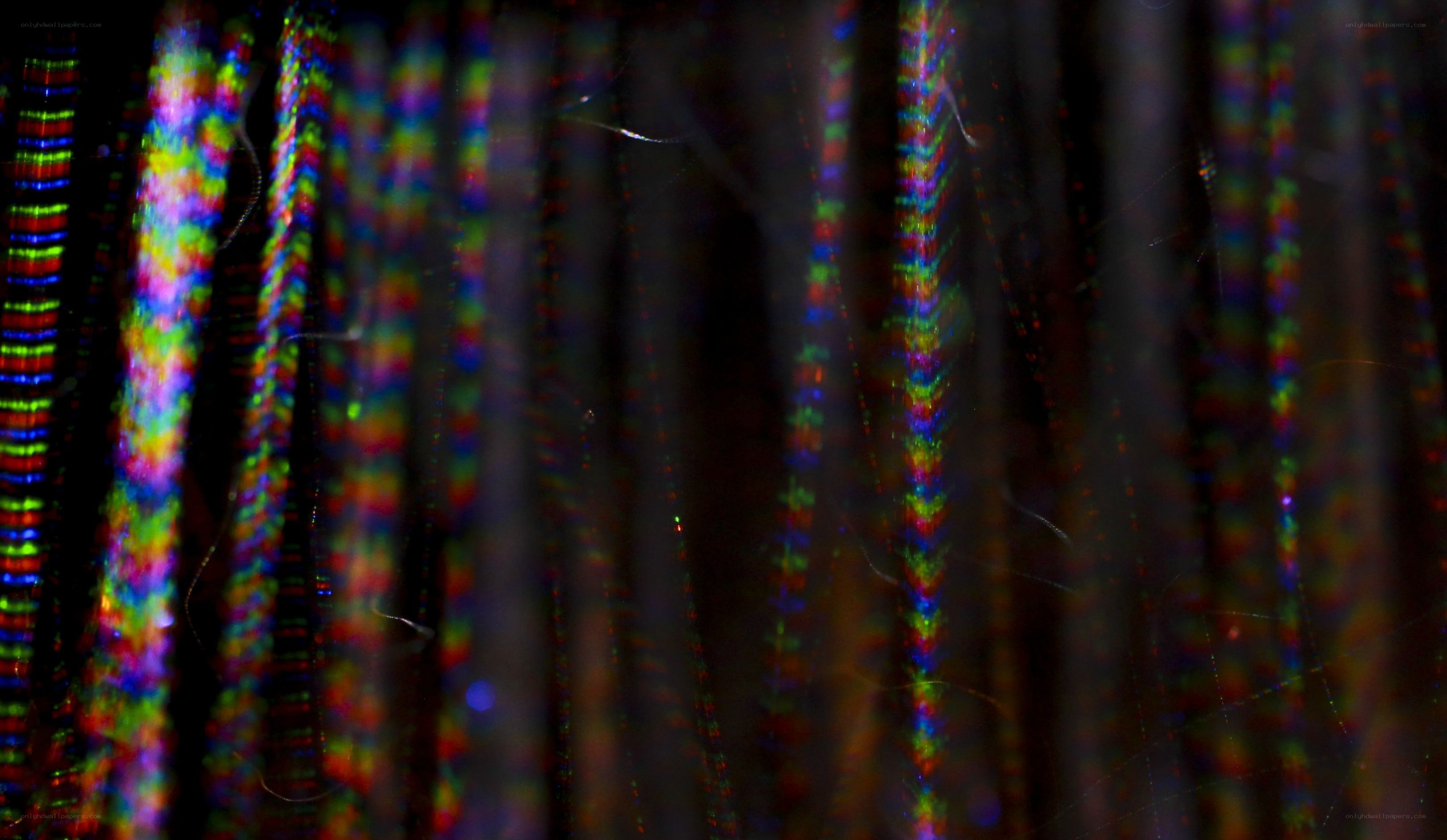colorful vertical light streaks