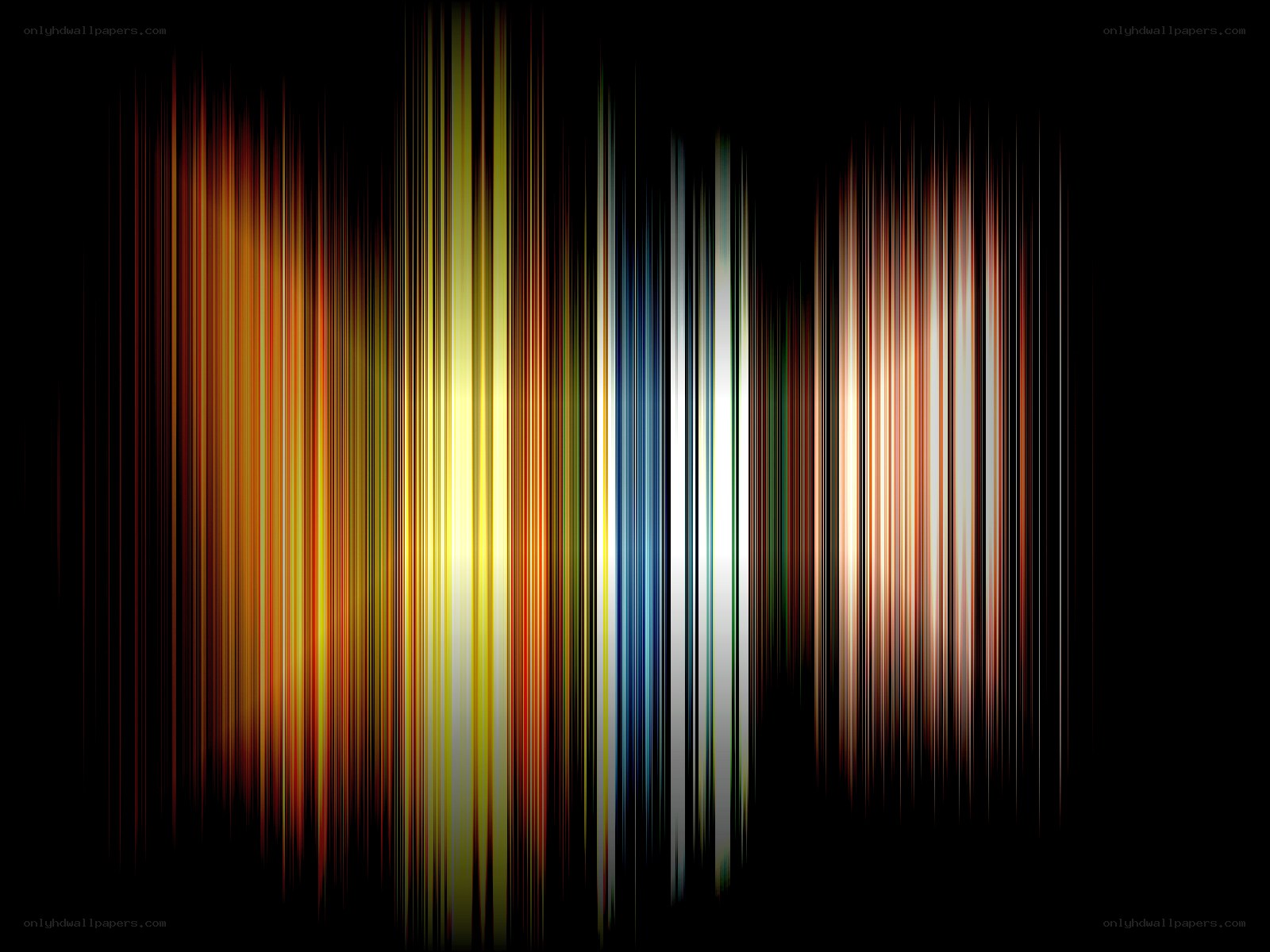 colorful vertical light streaks
