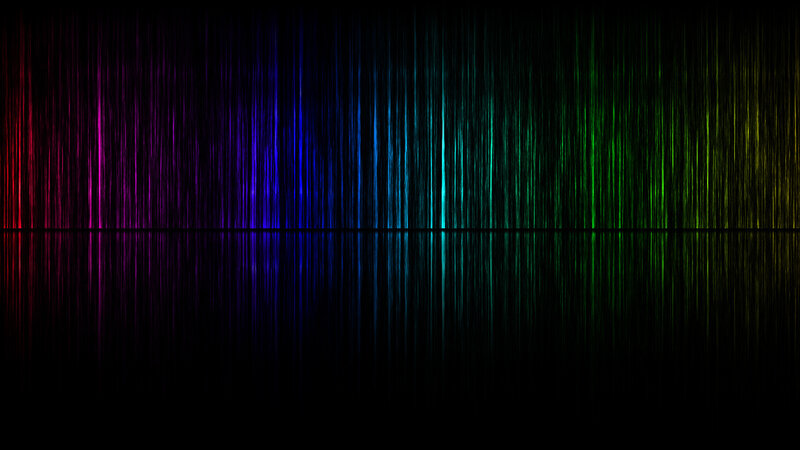 colorful vertical light streaks