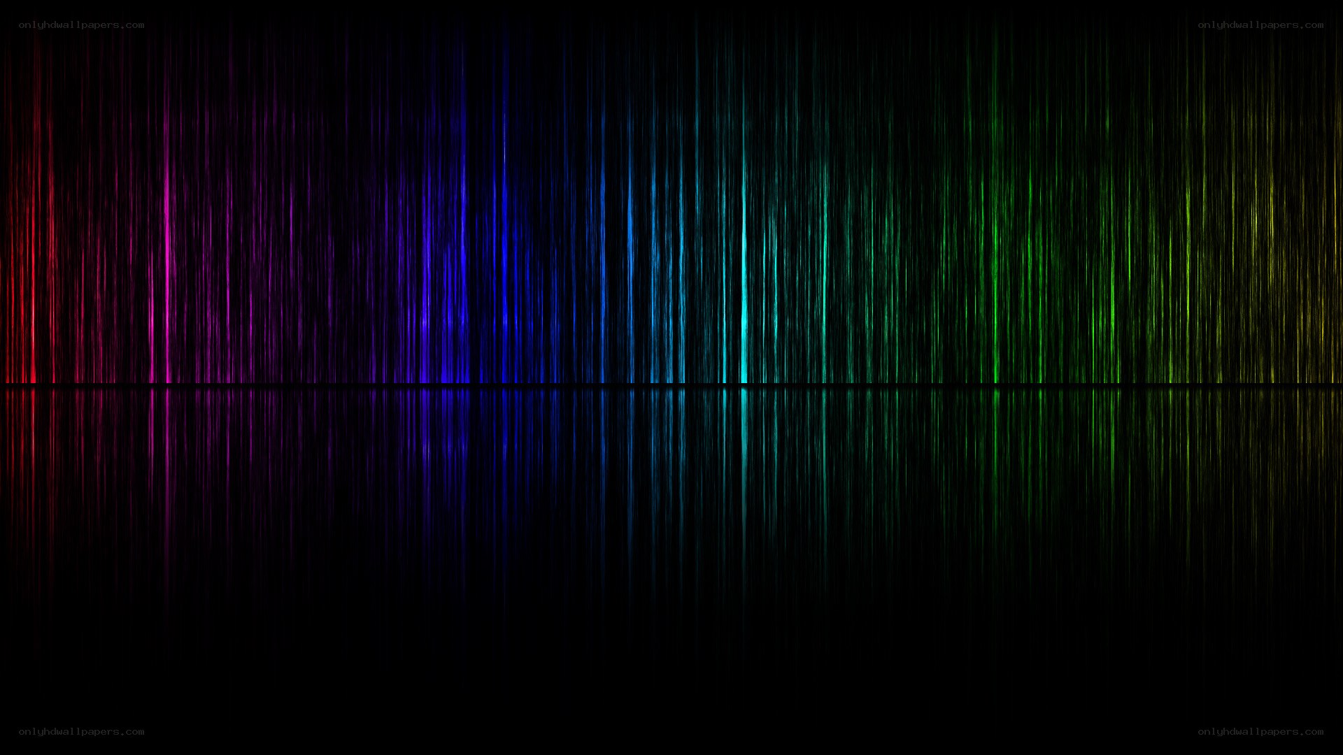 colorful vertical light streaks