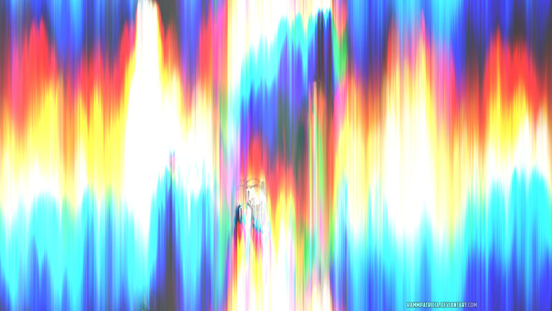 Colorful Vertical Streaks — Blue