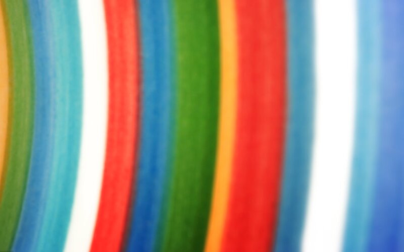 Colorful Vertical Stripes — Red, Vibrant, Abstract