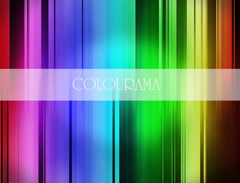 Colorful vertical stripes with text