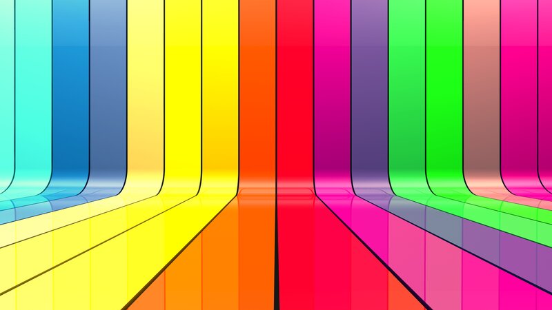 Colorful Vertical Stripes — Yellow, Vibrant, Abstract