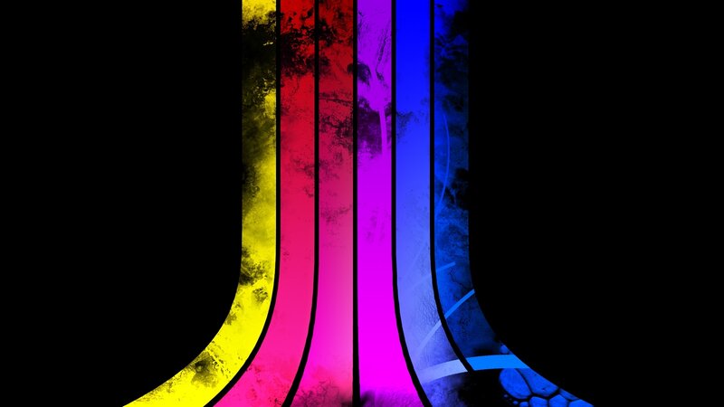 Colorful Vertical Stripes — Yellow, Vibrant