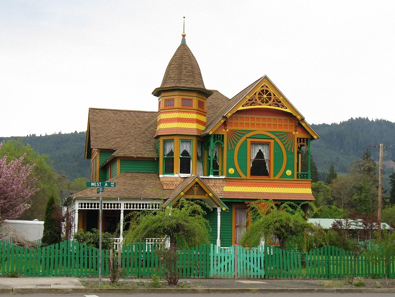 colorful victorian house