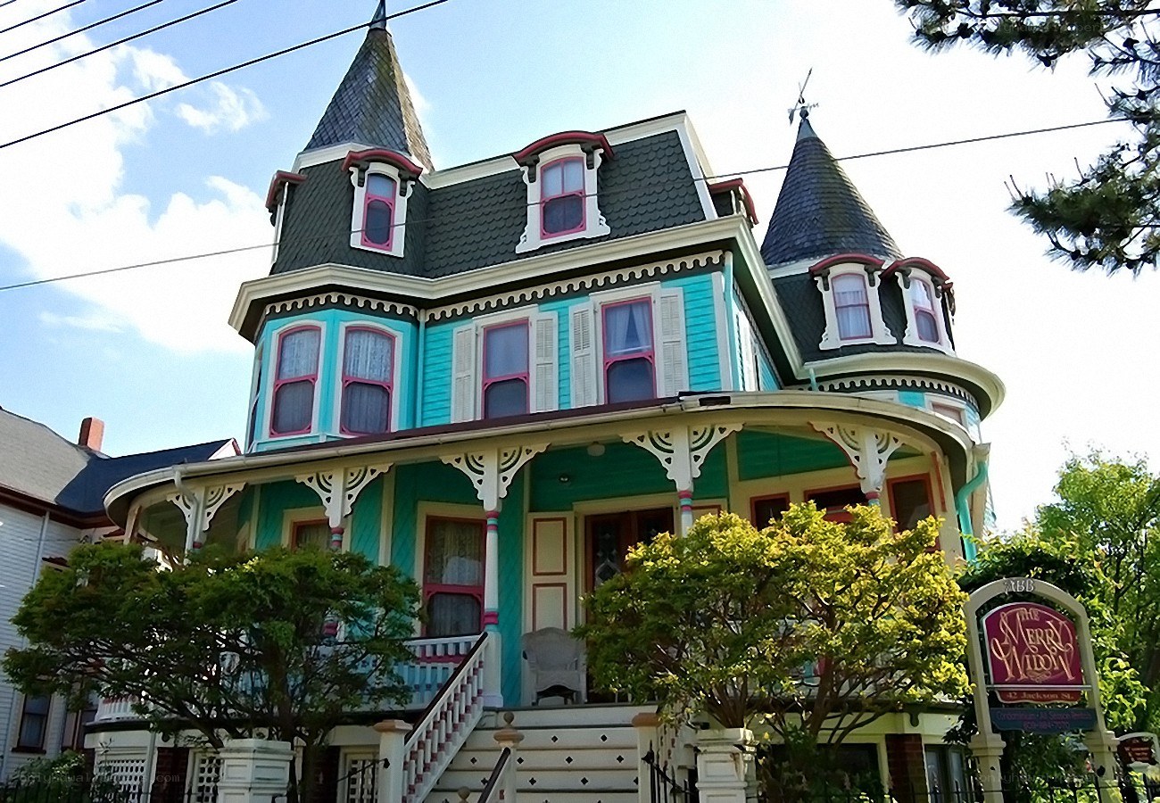 colorful victorian house