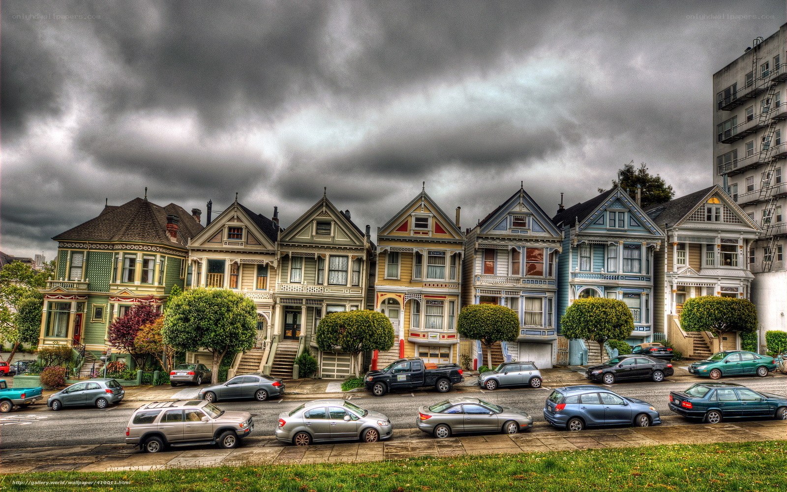 Colorful Victorian houses in San Francisco