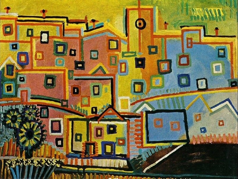 Colorful Village Buildings