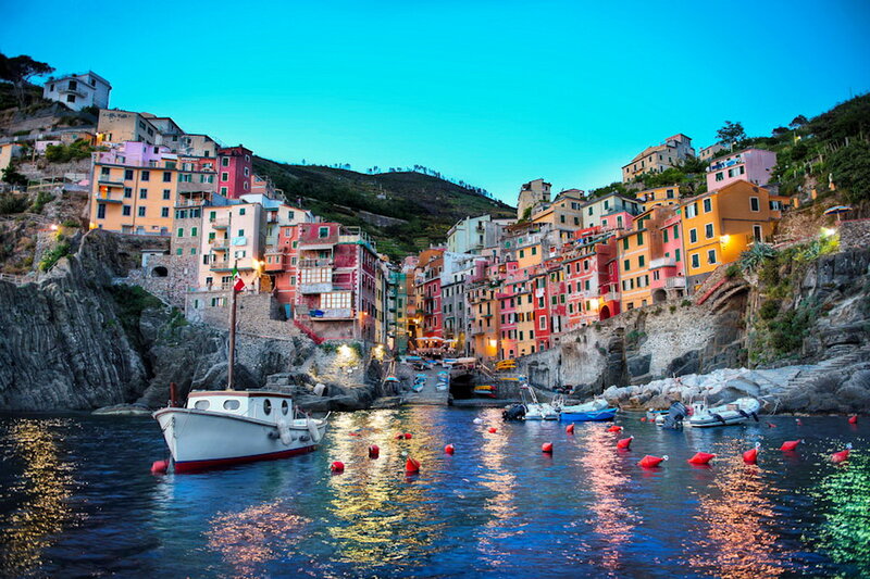 Colorful Village on Coast