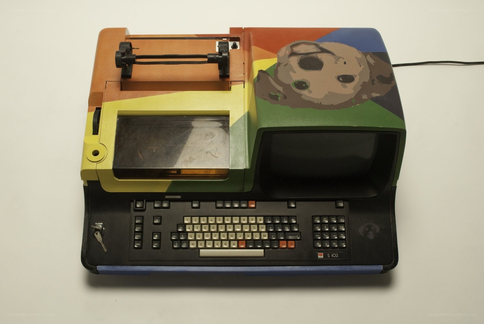 colorful vintage computer