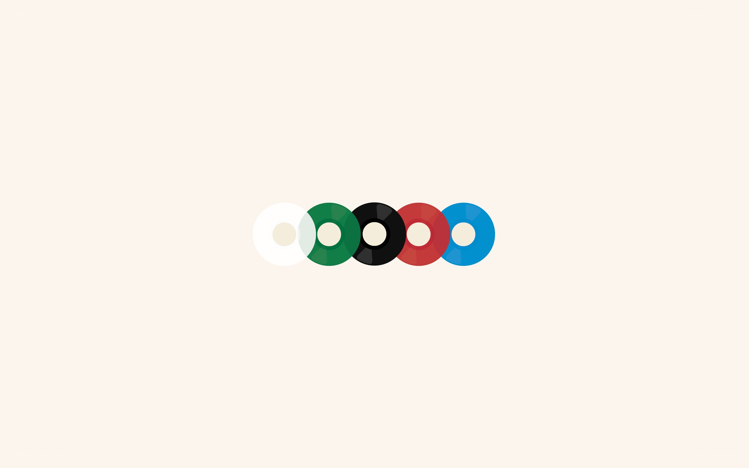 colorful vinyl records