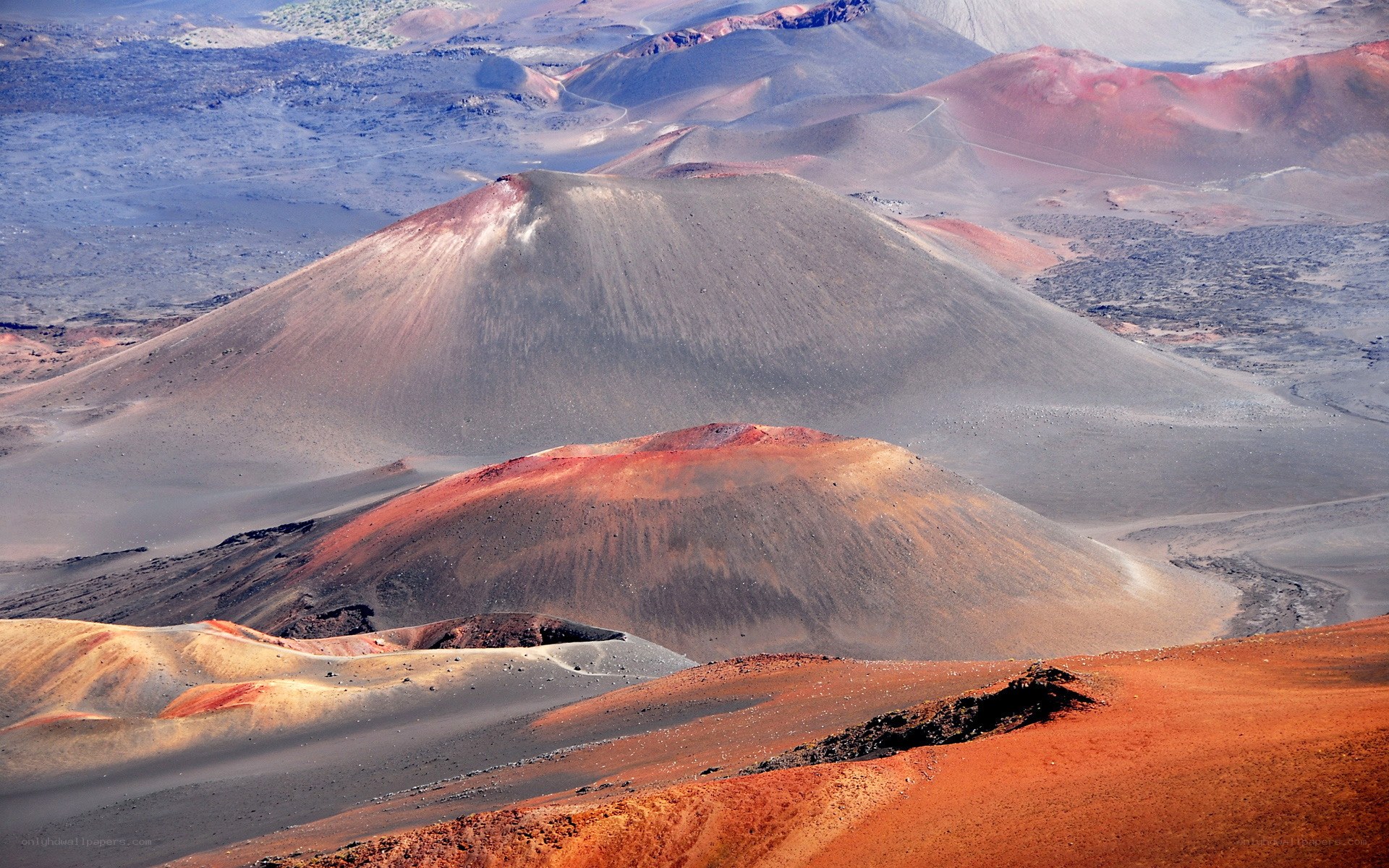 Colorful volcanic landscape