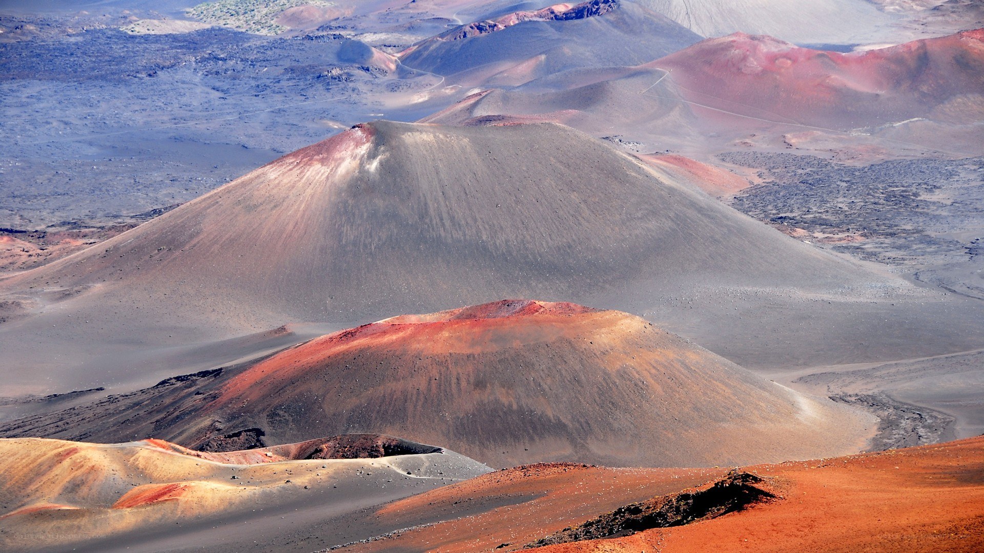 Colorful volcanic landscape