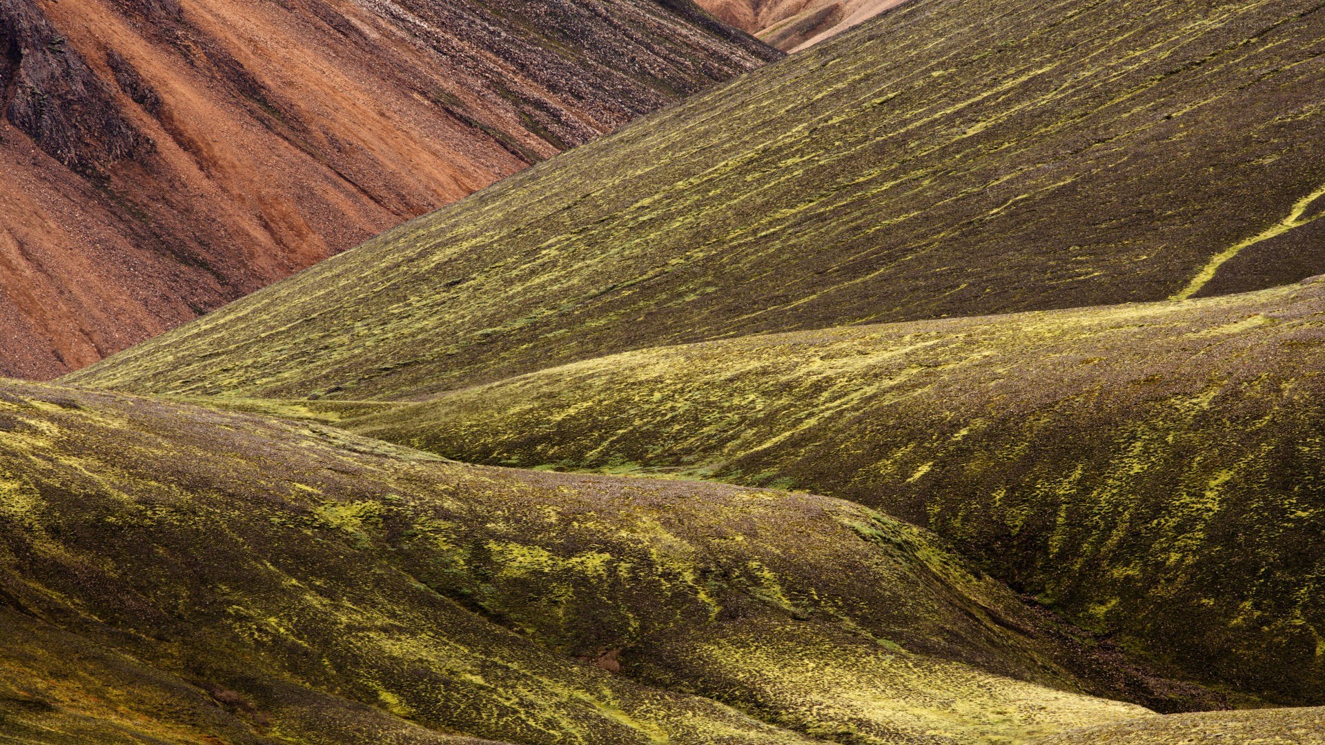 Colorful volcanic landscape