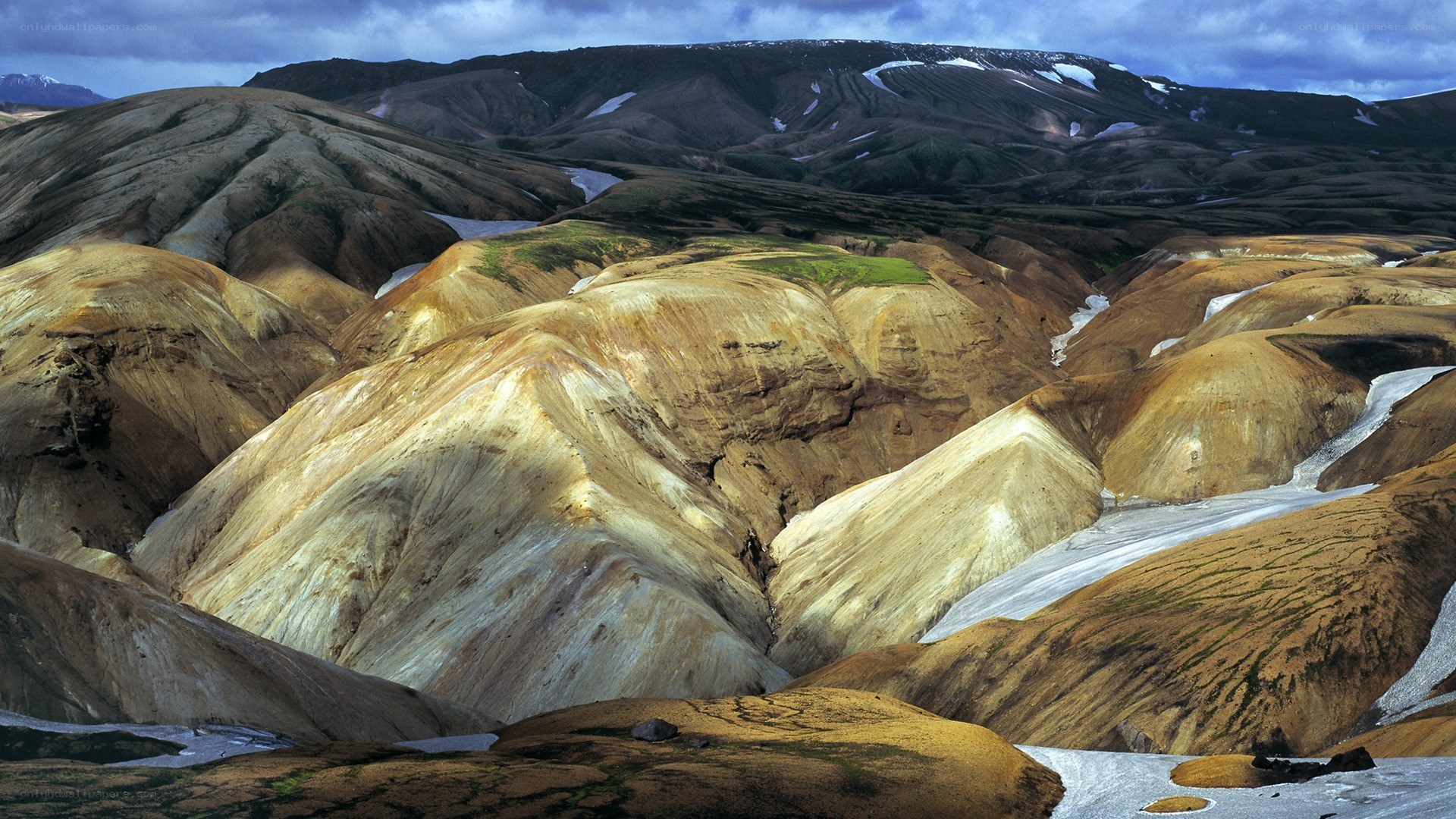 Colorful volcanic landscape