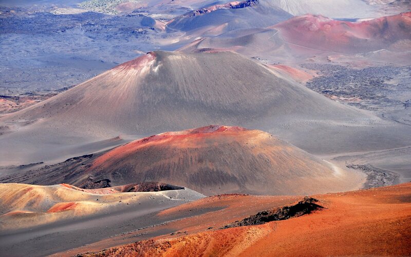 Colorful volcanic landscape
