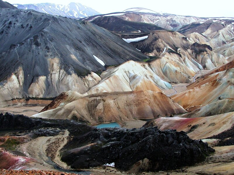 Colorful Volcanic Landscape — Brown