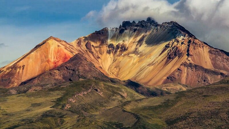 Colorful Volcanic Mountain
