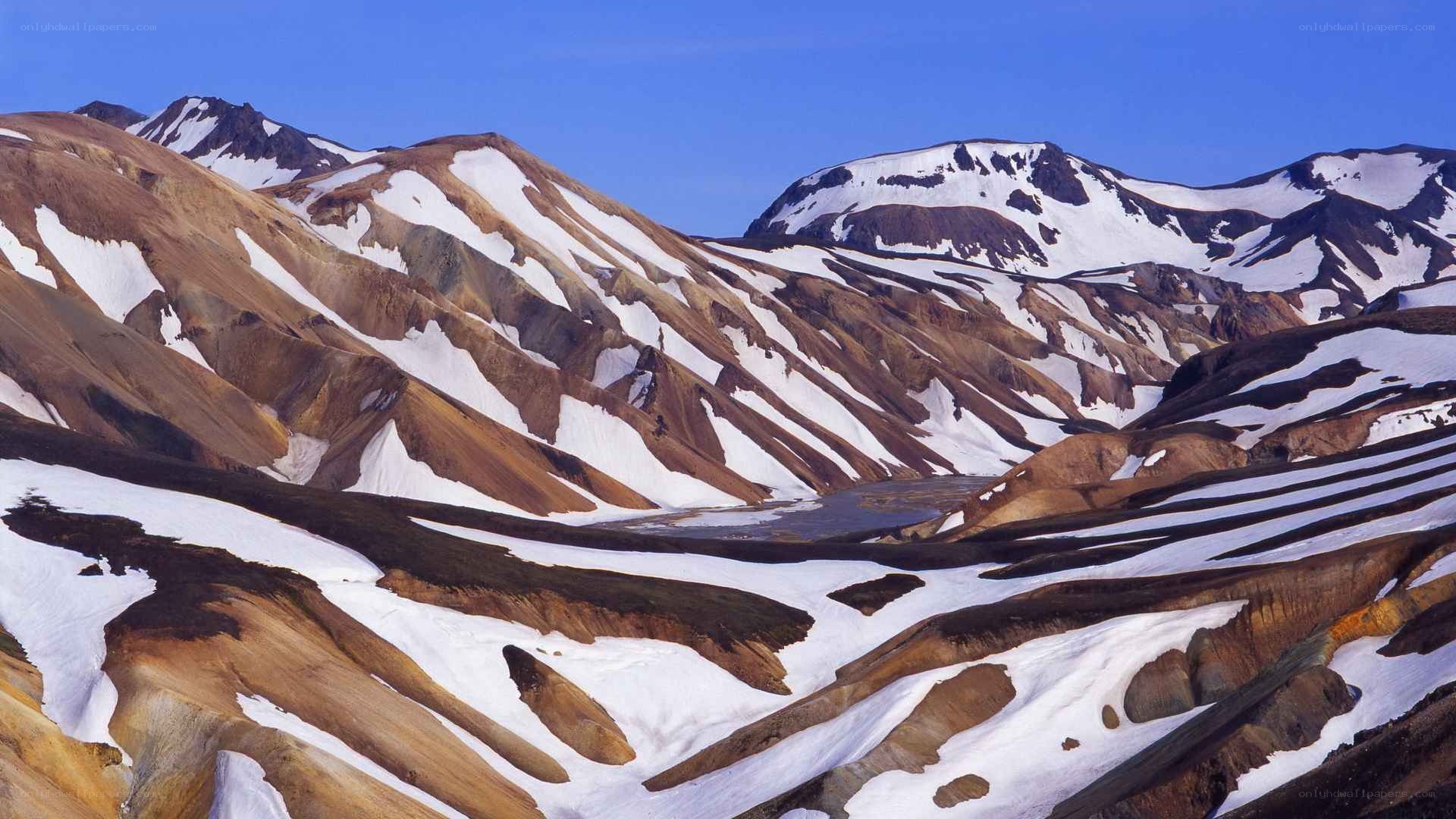 colorful volcanic mountains