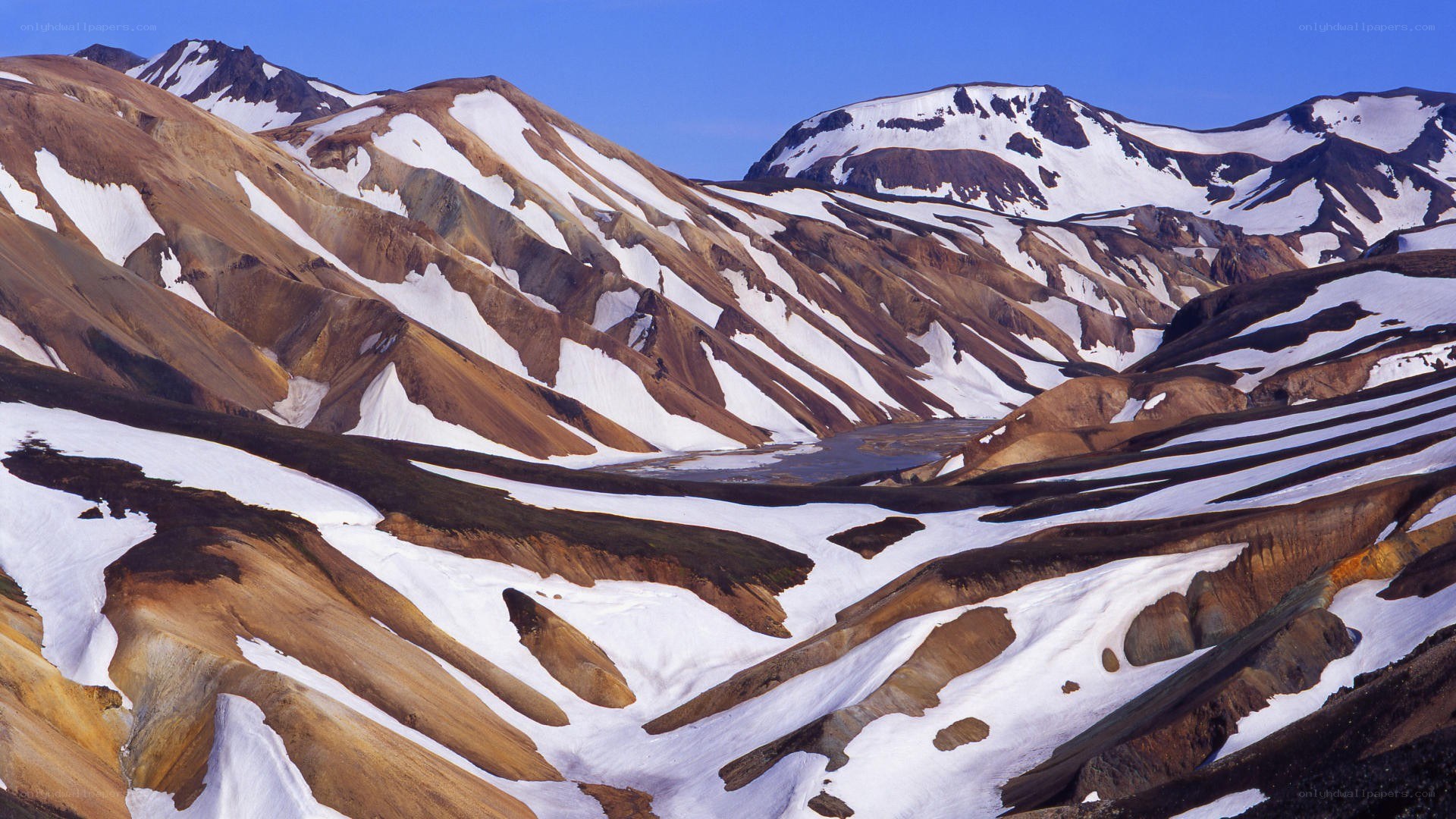 colorful volcanic mountains
